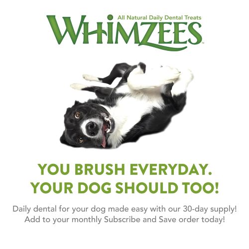  Whimzees 30 Day Pack Dog Dental Treats, Pack of 30