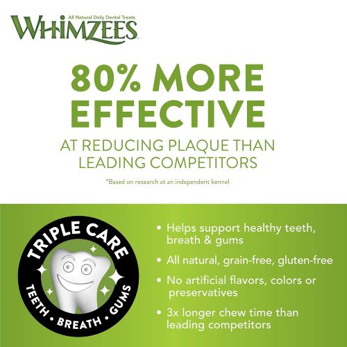  Whimzees 30 Day Pack Dog Dental Treats, Pack of 30