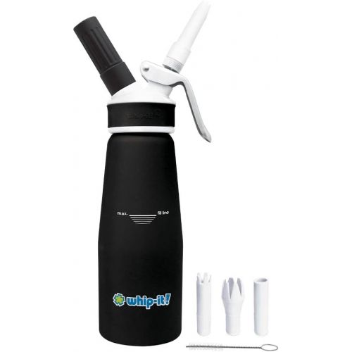  Whip-it! Pro Whipped Cream Dispenser 1/2L Rubber Coated, Black