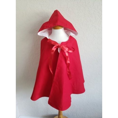  WhipperSnapperUS Fully lined little girls hooded cape - sizes 1T - 5T