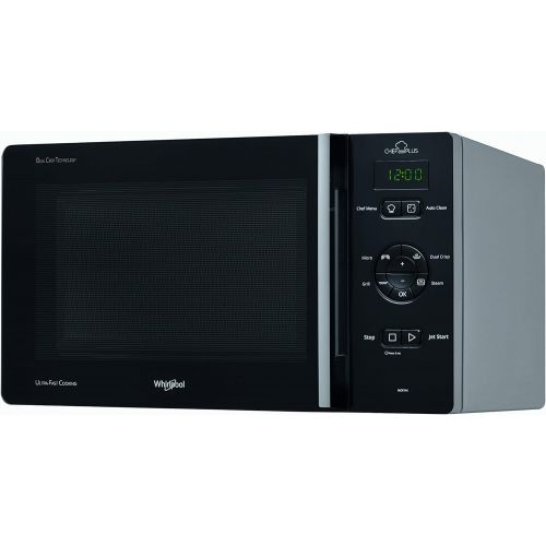  Whirlpool chefplus ArbeitsplatteKombinierter Mikrowelle (Arbeitsplatte, Mikrowelle, 25l, 800W, Knoepfe, Schwarz, Silber)