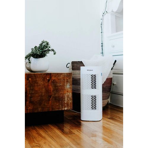  Whirlpool Whispure WPT60P, True HEPA Air Purifier, Activated Carbon Advanced Anti-Bacteria, Ideal for Allergies, Odors, Pet Dander, Mold, Smoke, Smokers, and Germs, Medium, White
