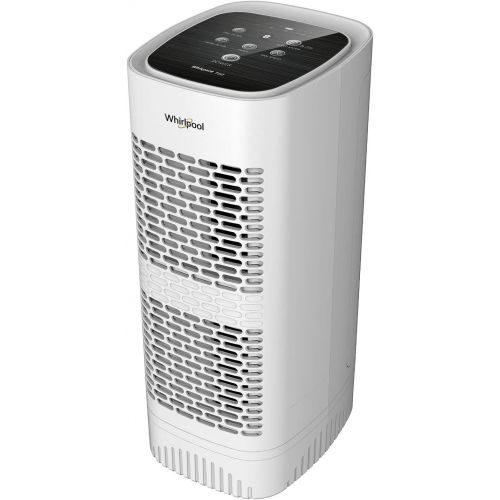  Whirlpool Whispure WPT60B, True HEPA Air Purifier, Activated Carbon Advanced Anti-Bacteria, Ideal for Allergies, Odors, Pet Dander, Mold, Smoke, Smokers, and Germs, Medium, Black