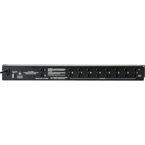  Whirlwind MIX-8S - 8 Channel Line Level Stereo Rackmount Mixer