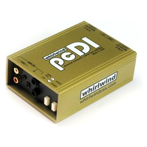  Whirlwind pcDI Direct Box for Interfacing Outputs CD Players, Sound Cards, iPod MP3 Players