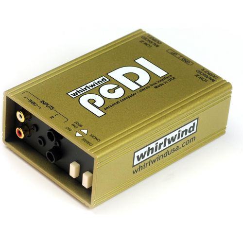  Whirlwind pcDI Direct Box for Interfacing Outputs CD Players, Sound Cards, iPod MP3 Players