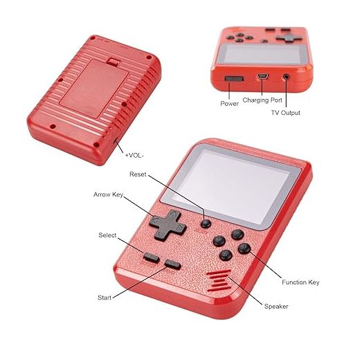  Portable Handheld Games Retro Mini Video Games，Handheld Game Console with 400 Classical FC Games 2.8
