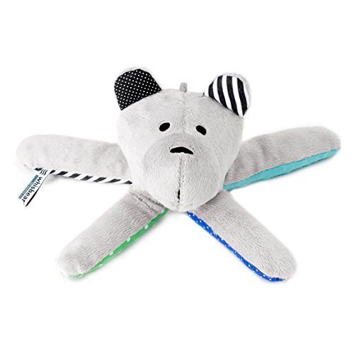  Whisbear The Humming Bear Sleep Soother, Sensory Toy for Babies, Helps Babies Fall Asleep with a Calming Sound, reacts to Babies’ Crying, Safe Teddy Bear, Watermelon