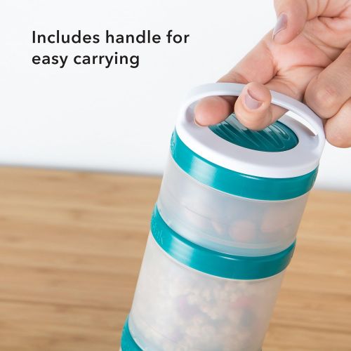  Whiskware Stackable Snack Pack, Teal