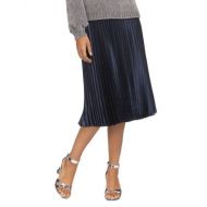 Whistles Pleated Satin Skirt