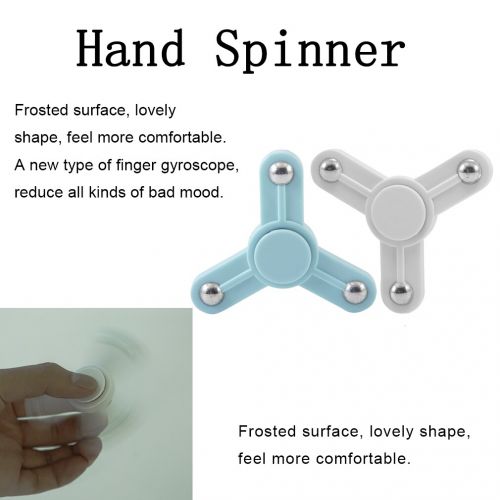  White Hand Fingertip Top Spinner Decompression Ceramics Ball Clover-shaped Spinner