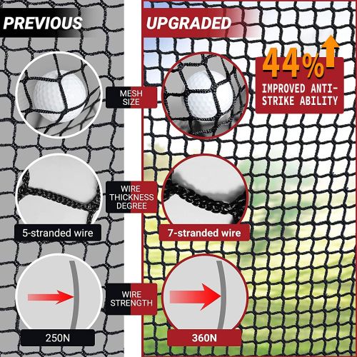  [아마존베스트]WhiteFang Golf Net Bundle Golf Practice Net 10x7 feet with Golf Chipping Nets Golf Hitting Mat &Golf Balls Packed in Carry Bag for Backyard Driving Indoor Outdoor
