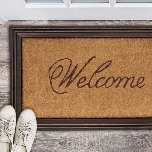  Whitehall Products 46001 Essex Coir Welcome Mat, Coir Mat, 24.5 x 36