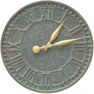 Whitehall Geneva 16 Indoor Outdoor Wall Clock (Wall Clock, French Bronze)