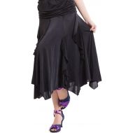 Whitewed Foxtrot Latin Flamenco American Smooth Ballroom Dance Skirts Costumes