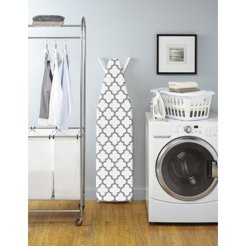  [아마존베스트]Whitmor Deluxe Ironing Board Cover and Pad - Medallion Gray