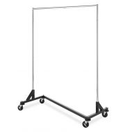 Whitmor Commercial Garment Z-Rack - Silver / Black