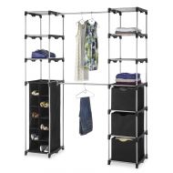 Whitmor Deluxe Double Rod Adjustable Closet Organization System