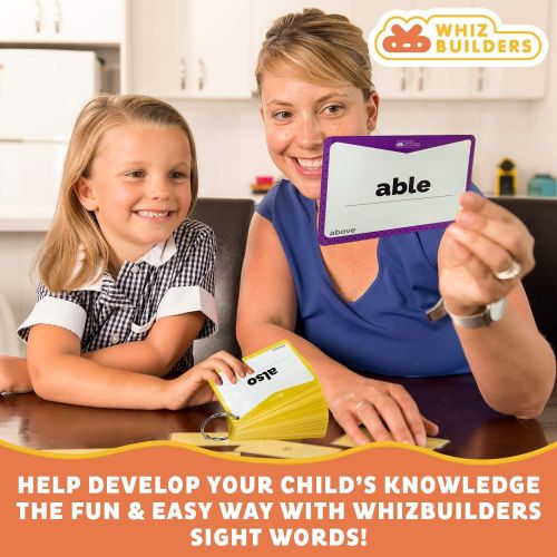  [아마존베스트]WhizBuilders Sight Words Flash Cards 520 Word Set  Educational Abc Alphabet Letter Flashcards Homeschool Kindergarten Learning  Read Site Language Activities Toddlers Preschool Kids Games Age