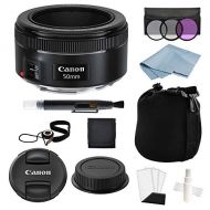 WhoIsCamera Canon EF 50mm f/1.8 STM Lens + Advanced Lens Accessory Kit - Includes to Get Started