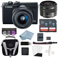 WhoIsCamera Canon EOS M100 Mirrorless Digital Camera (Black) with 1545mm f/3.56.3 is STM Lens + Advanced Accessory Bundle - Includes to Get Started