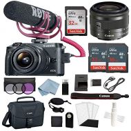 WhoIsCamera Canon EOS M6 Digital Camera Video Creator Kit W/EF-M 1545mm f/3.56.3 is STM Lens + Advanced Accessory Bundle - Includes Everything You Need to Get Started