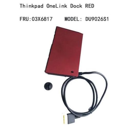  Wholesale Compatible Replacement for Genuine New Lenovo ThinkPad OneLink Dock USB 3.0 DU9026S1 Docking Red 03X6817