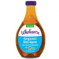 Wholesome Sweeteners Wholesome Organic Blue Agave Nectar, Syrup, Low Glycemic Sweetener, Non GMO, 44 oz (6 Pack)