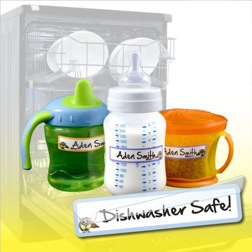  [아마존베스트]Whoozems Baby Bottle Labels, Self-laminating - Great for Daycare