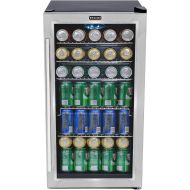 [아마존베스트]Whynter BR-130SB Beverage Refrigerator with Internal Fan, Black/Stainless Steel