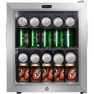 [아마존베스트]Whynter BR-062WS, 62 Can Capacity Stainless Steel Beverage Refrigerator with Lock, White