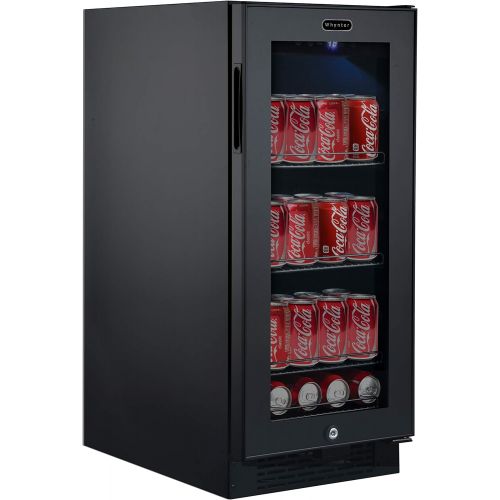  Whynter BBR-801BG Built-in Black Glass 80-can Capacity 3.4 cu ft Beverage Refrigerators One Size