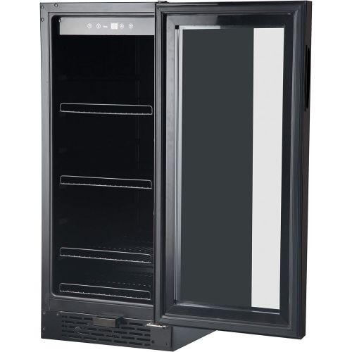  Whynter BBR-801BG Built-in Black Glass 80-can Capacity 3.4 cu ft Beverage Refrigerators One Size