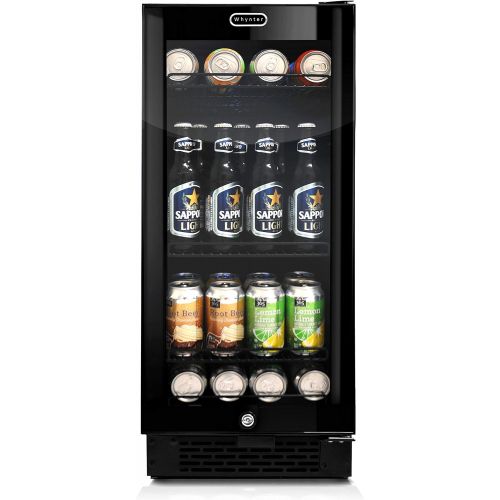  Whynter BBR-801BG Built-in Black Glass 80-can Capacity 3.4 cu ft Beverage Refrigerators One Size