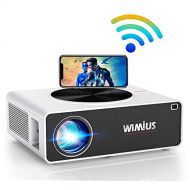 Projector, WiMiUS New P18 Native 1080P Projector 6500 Lumens Video Projector 1920x1080 Easy Use Indoor Projector Compatible with USB HDMI VGA AV for PC PS4 Fire TV Stick Chromecast
