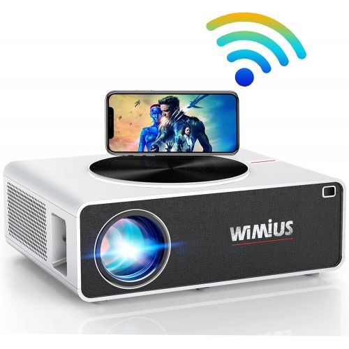  Projector, WiMiUS New P18 Native 1080P Projector 6500 Lumens Video Projector 1920x1080 Easy Use Indoor Projector Compatible with USB HDMI VGA AV for PC PS4 Fire TV Stick Chromecast