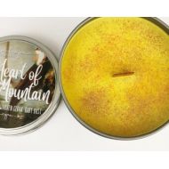 WickAndJaneCandles PREORDER Heart of the Mountain - Bookish Soy Candle - Dwarven Cedar, Rum - Book Inspired - Wick & Jane