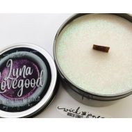 WickAndJaneCandles PREORDER Luna Lovegood - Bookish Woodwick Soy Candle - Lemon, Cakebatter - Book Inspired - Wick & Jane