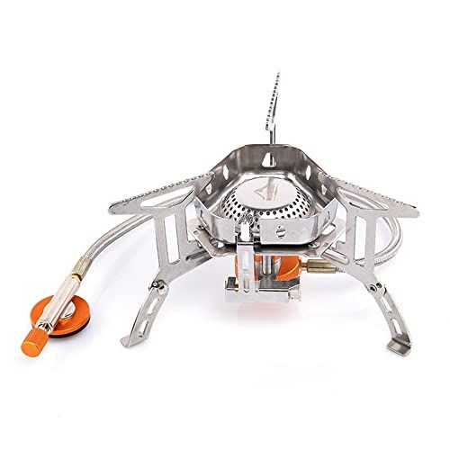  widesea Windproof Foldable Camping Stove Portable Backpacking Stoves with Piezo Ignition,3500W Gas Burner for Outdoor