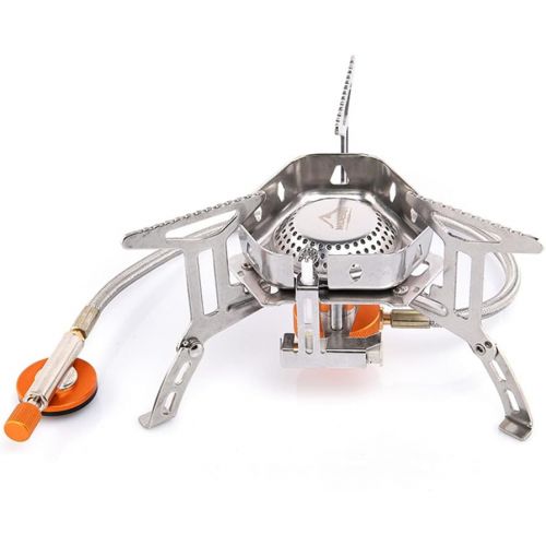  widesea Windproof Foldable Camping Stove Portable Backpacking Stoves with Piezo Ignition,3500W Gas Burner for Outdoor