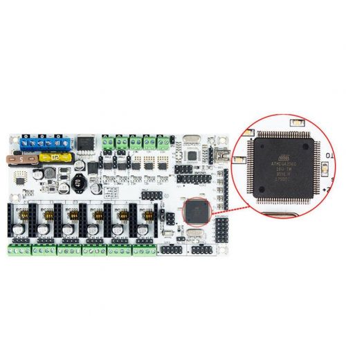  Widewing Rumba Plus Motherboard with 6pcs TMC2130 V1.0 Stepping Drive for 3D Printer