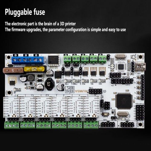  Widewing Rumba Plus Motherboard with 6pcs TMC2130 V1.0 Stepping Drive for 3D Printer