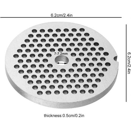  [아마존베스트]Wifehelper Mincer Knife with 5/7mm Hole, Professional Spare Part for Pasta Grinder Alloy Material, 3mm