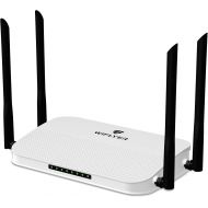 Wiflyer AC1200Mbps Dual Band WiFi Router High-Speed Wireless Router for Home & Streaming & Gaming Gigabit Ethernet Ports 4×5Dbi high gain Antenna for Strong Signal USB2.0 Port TF C