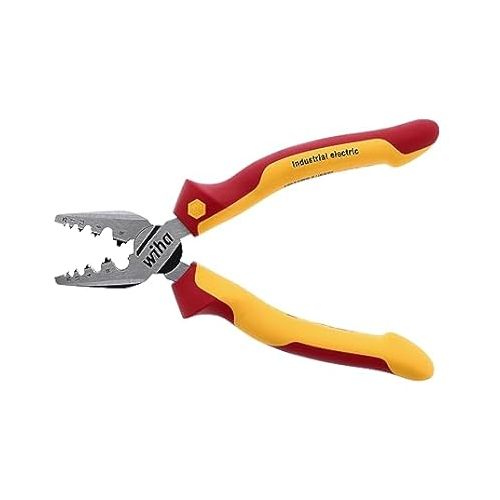  Wiha 32945 7-Inch Insulated Industrial Crimping Pliers