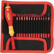 Wiha 28390 Insulated SlimLine Interchangeable Set Includes Handle with Pouch, 15-Piece