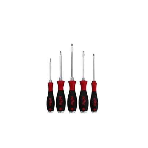  Wiha 53075 5-Piece Slotted and Phillips Extra Heavy Duty Screwdrivers