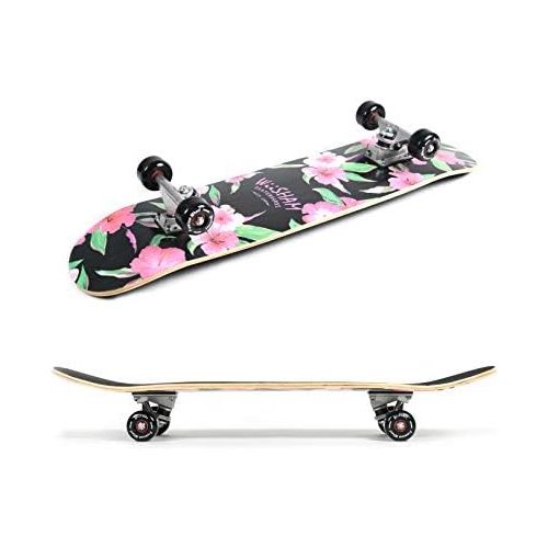  WiiSHAM Skateboards Pro 31 inches Complete Skateboards for Teens, Beginners, Girls,Boys,Kids,Adults