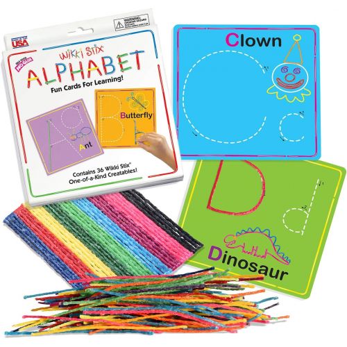  Wikki Stix Alphabet Cards Set