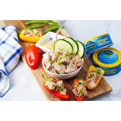  [아마존 핫딜] [아마존핫딜]Wild Planet Skipjack Wild Tuna, Sea Salt, Keto and Paleo, 3rd Party Mercury Tested, 5 Ounce (Pack of 12)